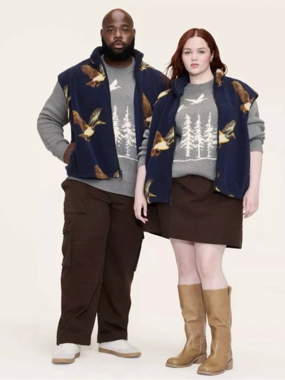 Adult Big & Tall Duck Print Fleece Vest - Woolrich - Target Navy 5XLT